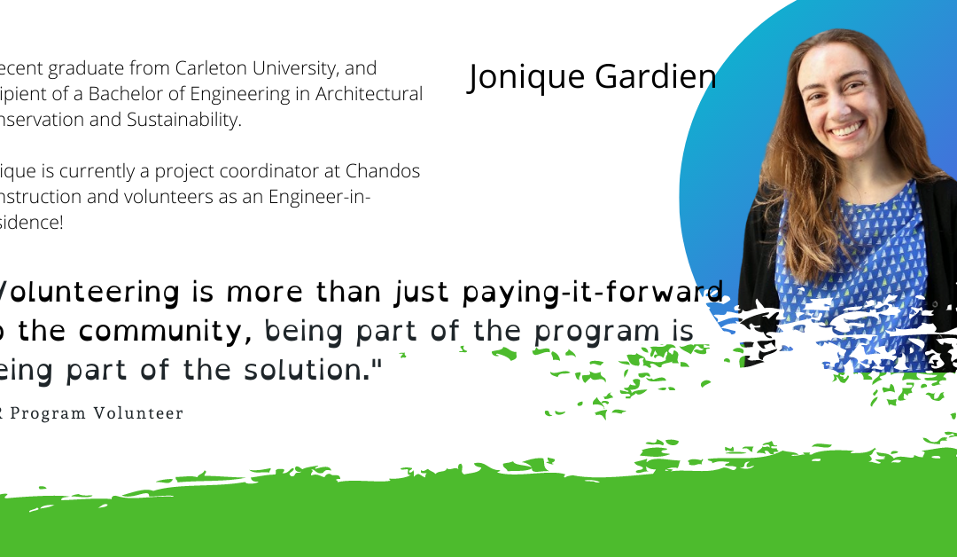 Volunteer Spotlight! Jonique Gardien